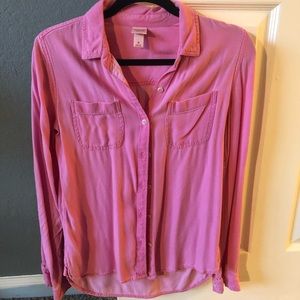 Pink button down